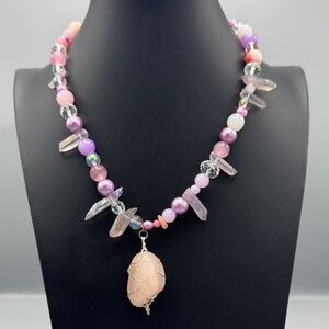 Handmade stone necklace